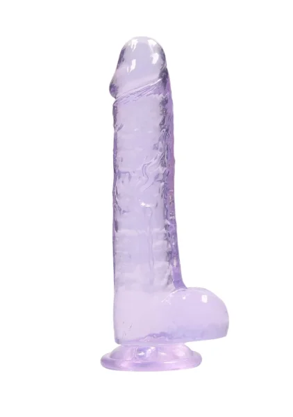 RealRock Crystal Clear - Realistic Dildo with Balls