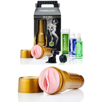 FleshLight Stamina Pink Pure Masturbator Value Pack