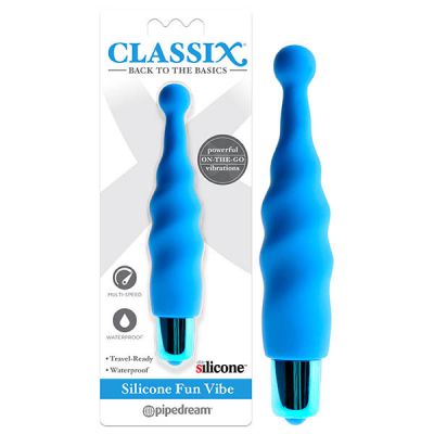 Silicone Fun Vibe Clit Simulator Blue