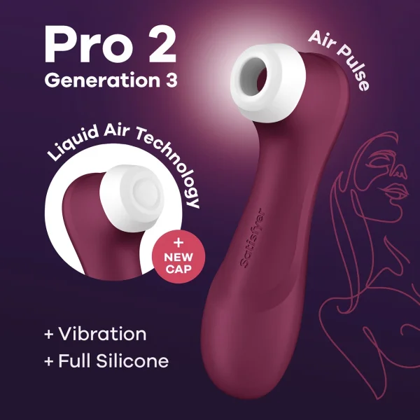 Satisfyer Pro 2 Generation 3 Pressure Wave Rechargeable Waterproof Stimulator