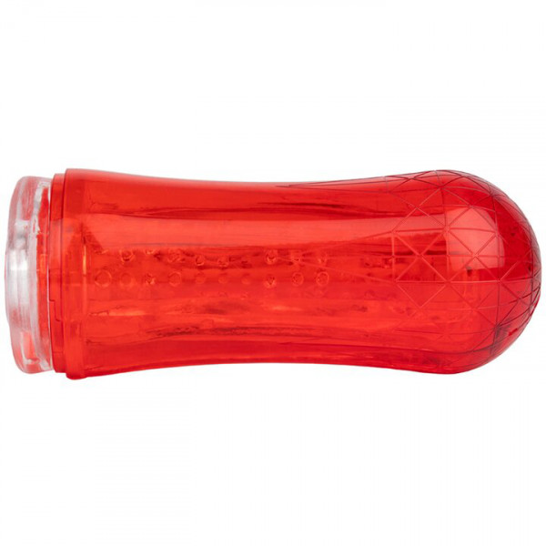 Bondara Red Rocket Clear Neutral Cup Masturbator - 7 Inch
