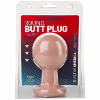 Round Butt Plug Large Flesh