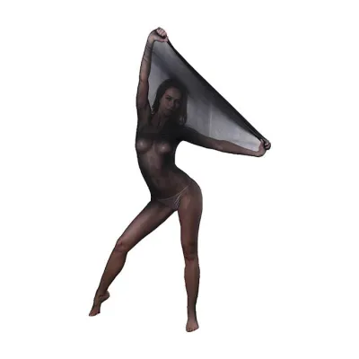 Full Body Pantyhose Love Sack Black