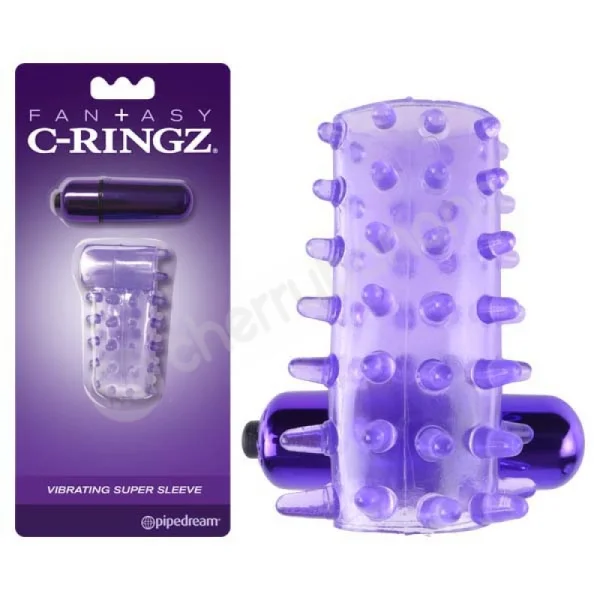 Fantasy C-ringz Purple Vibrating Super Sleeve