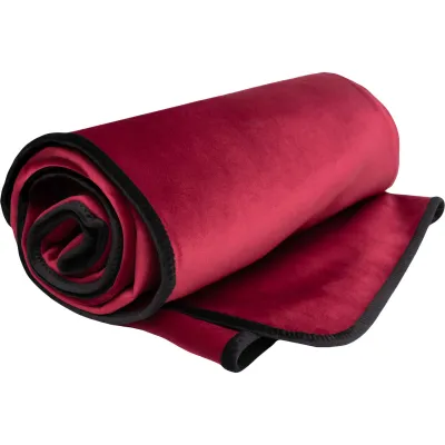 Fascinator Travel Throw Moisture Proof Sensual Blanket Microvelvet Merlot 53 x 36