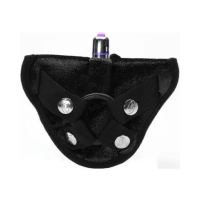 Tantus Velvet Vibrating Harness Black