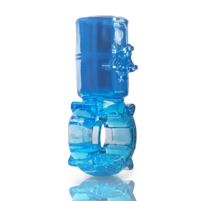 Big Omg Vibrating Ring Blue 6 Count Box