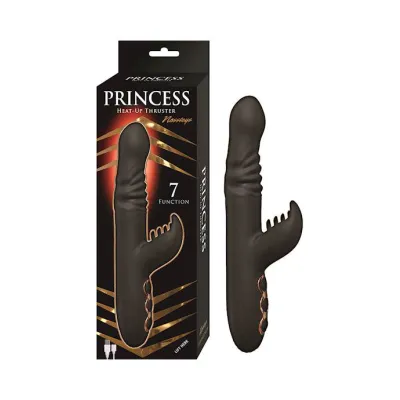 Nass Toys Princess Thrust Rabbit Vibrator 9 75 Inch Black 9 7 Inch