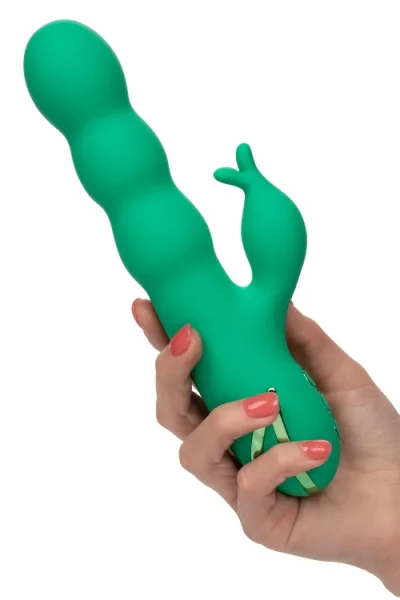 California Exotic Sonoma Satisfier Thrusting Rabbit Vibrator with Clitoral Teaser