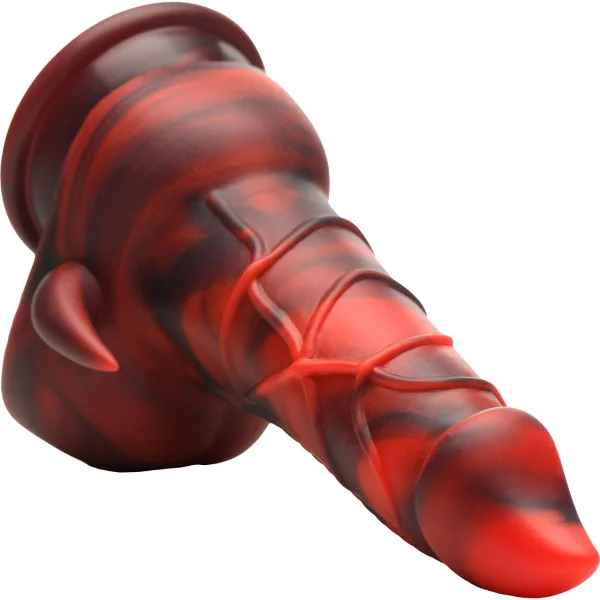 Horny Devil Demon 7" Silicone Suction Cup Dildo With Balls By Creature Cocks