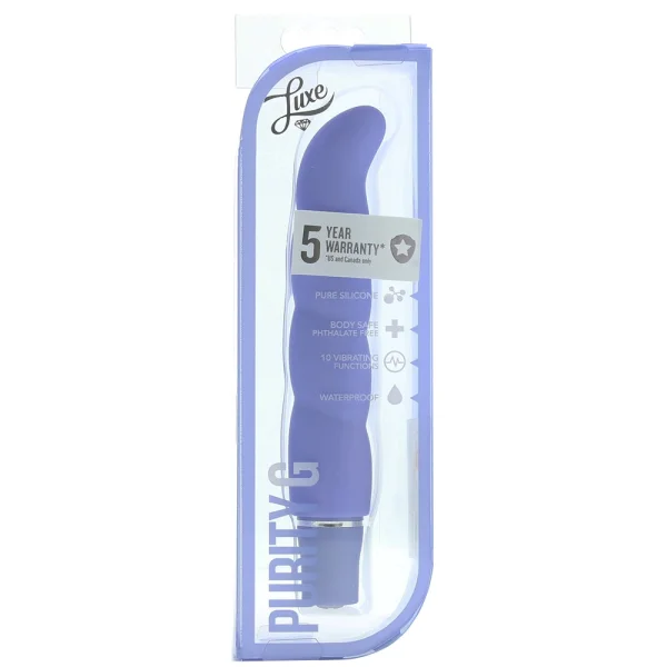 Luxe Purity G Silicone G-Spot Vibrator by Blush Novelties - Periwinkle