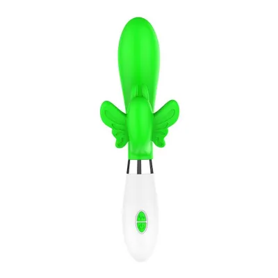 Alexios 10 Speed Butterfly Vibrator Green 8 3 Inch