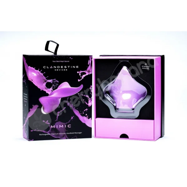Mimic Purple Rechargeable Clitoral Palm Vibrator