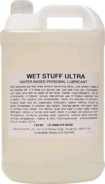Wet Stuff Ultra Waterbased Personal Lubricant - Bottle (5kg) — image 2 of 3