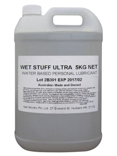 Wet Stuff Ultra Waterbased Personal Lubricant - Bottle (5kg) — image 3 of 3
