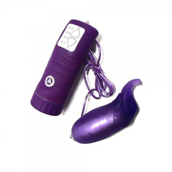 Mardi Gras Waterproof Egg With Silicone Elephant Sleeve- Purple