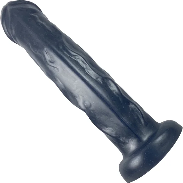 The Grandis 11.5" Giant Silicone Dildo By Uberrime - Luster Black