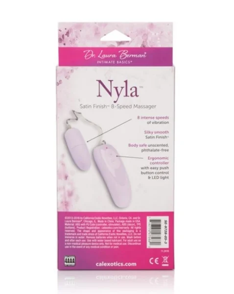 Dr Laura Berman Nyla Satin Finish 8-speed Massager - Pink