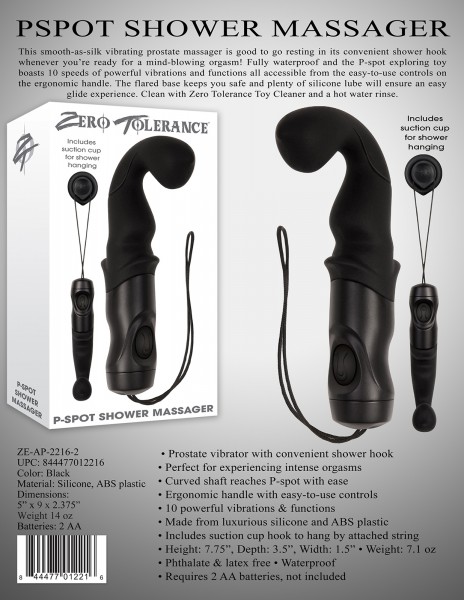 P-Spot Shower 8" Prostate Massager