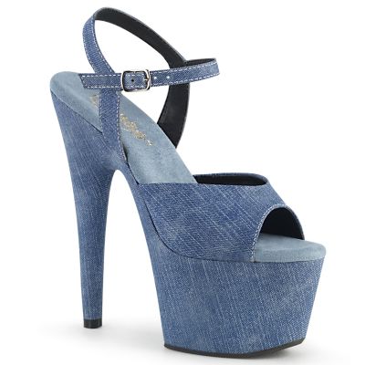 7 inches Heel 2 3 4 inches Wrapped PF Ankle Strap Sandal