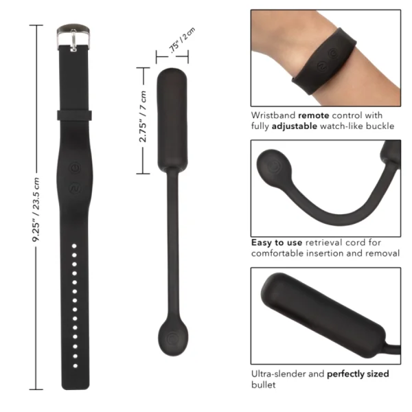 Wristband Remote Petite Vibrating Bullet by CalExotics — image 10 of 10
