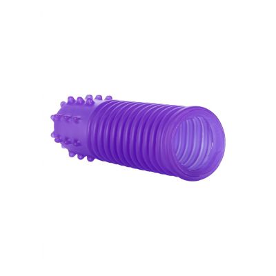 Intimate Play 8482 Finger Tingler Purple Cock Extension Sleeve