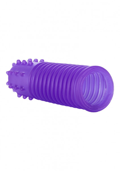 Intimate Play™ Finger Tingler - Purple Cock Extension Sleeve