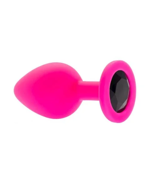 Kink Range Silicone Gemmed Butt Plug - 3.1 Inch
