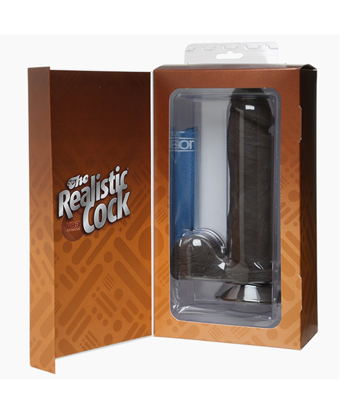 UR3 Sil-A-Gel Dual Density Realistic Cock Black