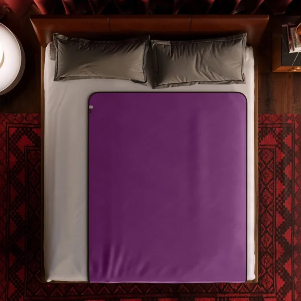 Liberator Fascinator Throw Moisture-Proof Sensual Blanket - Velvish Plum 72" x 54"
