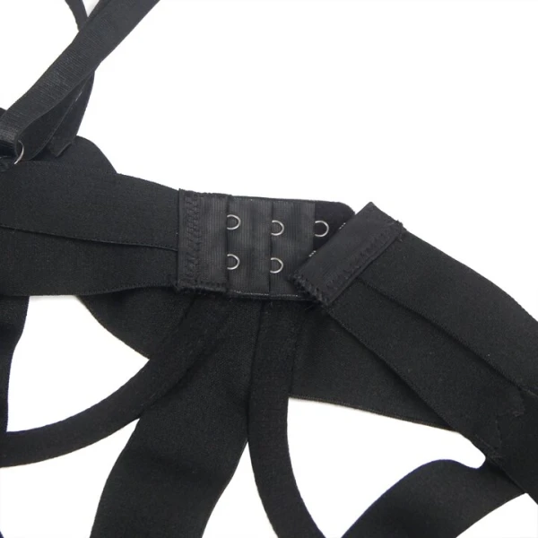 Bondara Siren Suspense Black G-String Harness Teddy — image 5 of 6