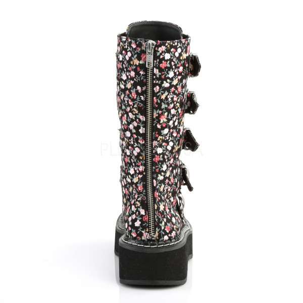 2 inches PF Mid-Calf Boot w/ 5 Buckle Straps, Metal Back Zip — image 4 of 4