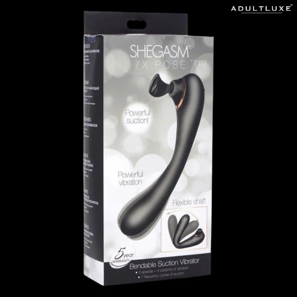 Inmi Shegasm Pose Bendable Suction Vibrator