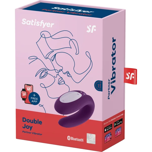 Satisfyer Double Joy App-Enabled Wearable Couples Vibrator with Remote Control