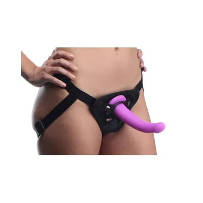 Navigator Silicone G Spot Dildo with Harness
