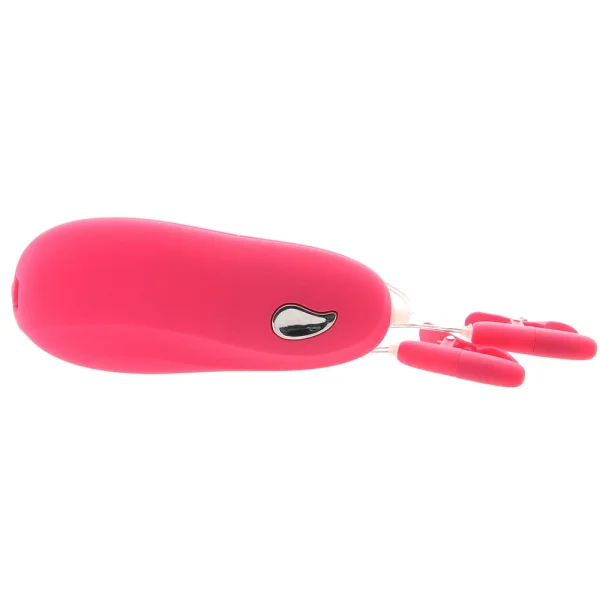 Vibrating Heated Nipple Teasers - Pink