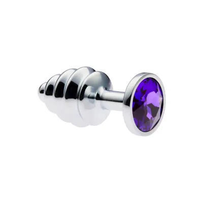 Kink Range Ridged Gemmed Butt Plug 2 8 Inch