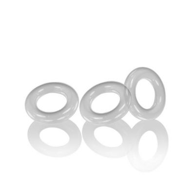 Willy Rings Cockring Pack Set Of 3 Clear One Size