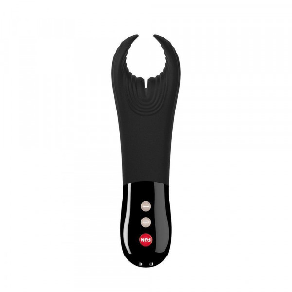 Fun Factory Manta Rechargeable Vibrating Male Stroker for Men - Black