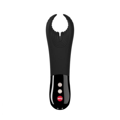 Fun Factory Manta Rechargeable Vibrating Male Stroker for Men Black