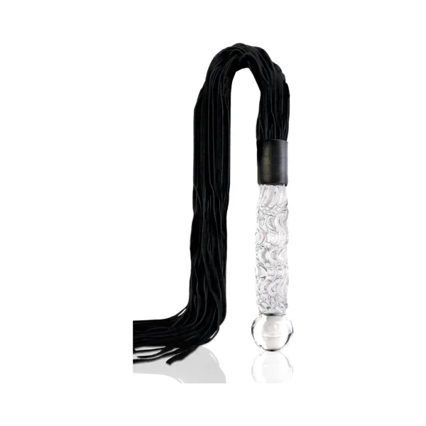 Icicles No 38 Glass Handle Cat O Nine Tails Whip — image 10 of 12