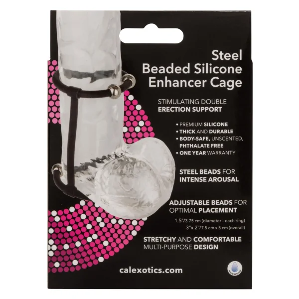 Steel Beaded Silicone Enhancer Cage
