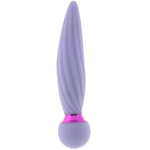 Sugar Pop Twist Rechargeable Silicone Gyrating Insertable Vibrator - Purple