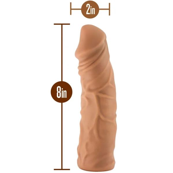 The Realm 8 Inch Realistic Silicone Lock On Dildo