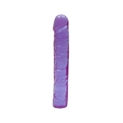 Crystal Jellies 10in Classic Dildo Purple