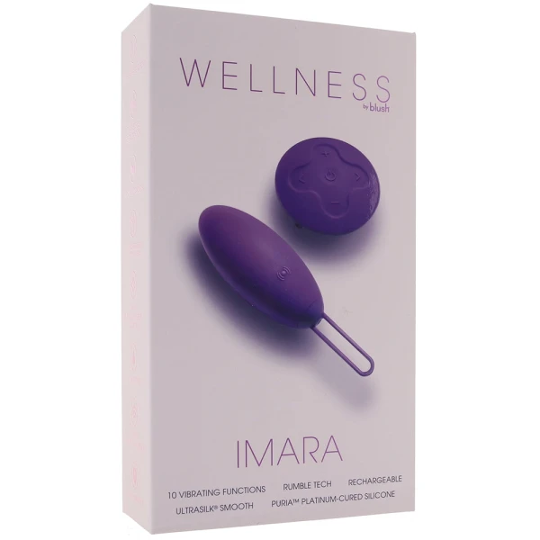 Wellness Imara Rechargeable Waterproof Silicone Vibrating Egg With Remote By Blush