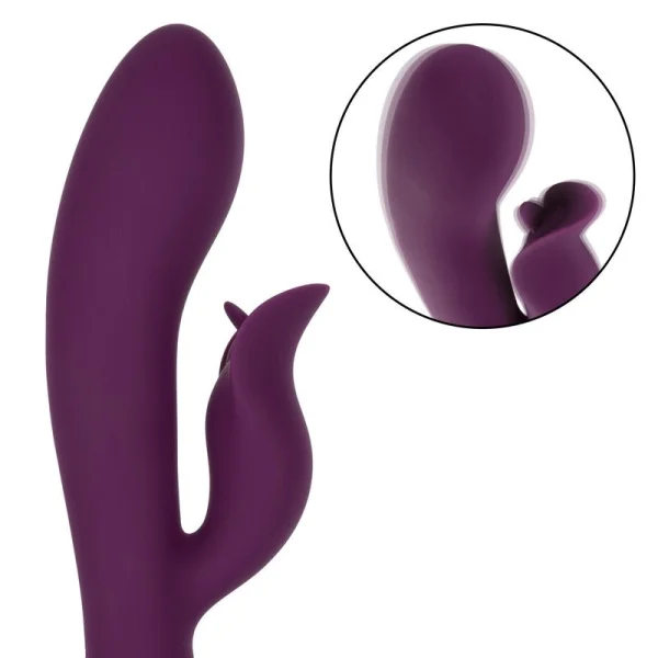 Obsession Fantasy Rechargeable Waterproof Silicone Rabbit Vibrator By CalExotics - Purple