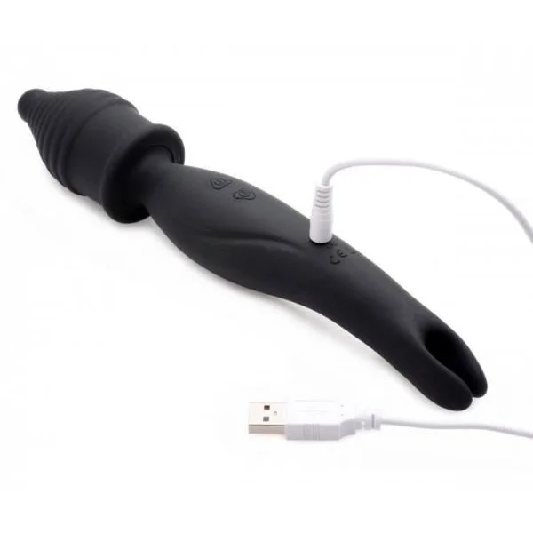 Dual Diva 2 In 1 Silicone Massager Black