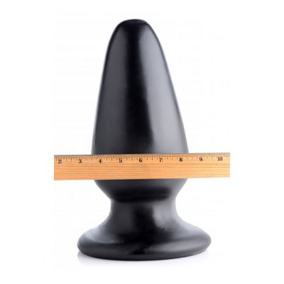 Gigantor XXXL Tapered Butt Plug Black Beginner Butt Plug
