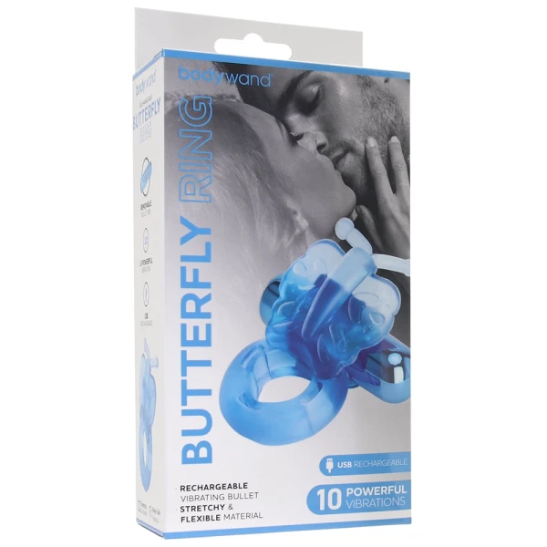 BodyWand Rechargeable Butterfly Ring in Blue — image 6 of 6